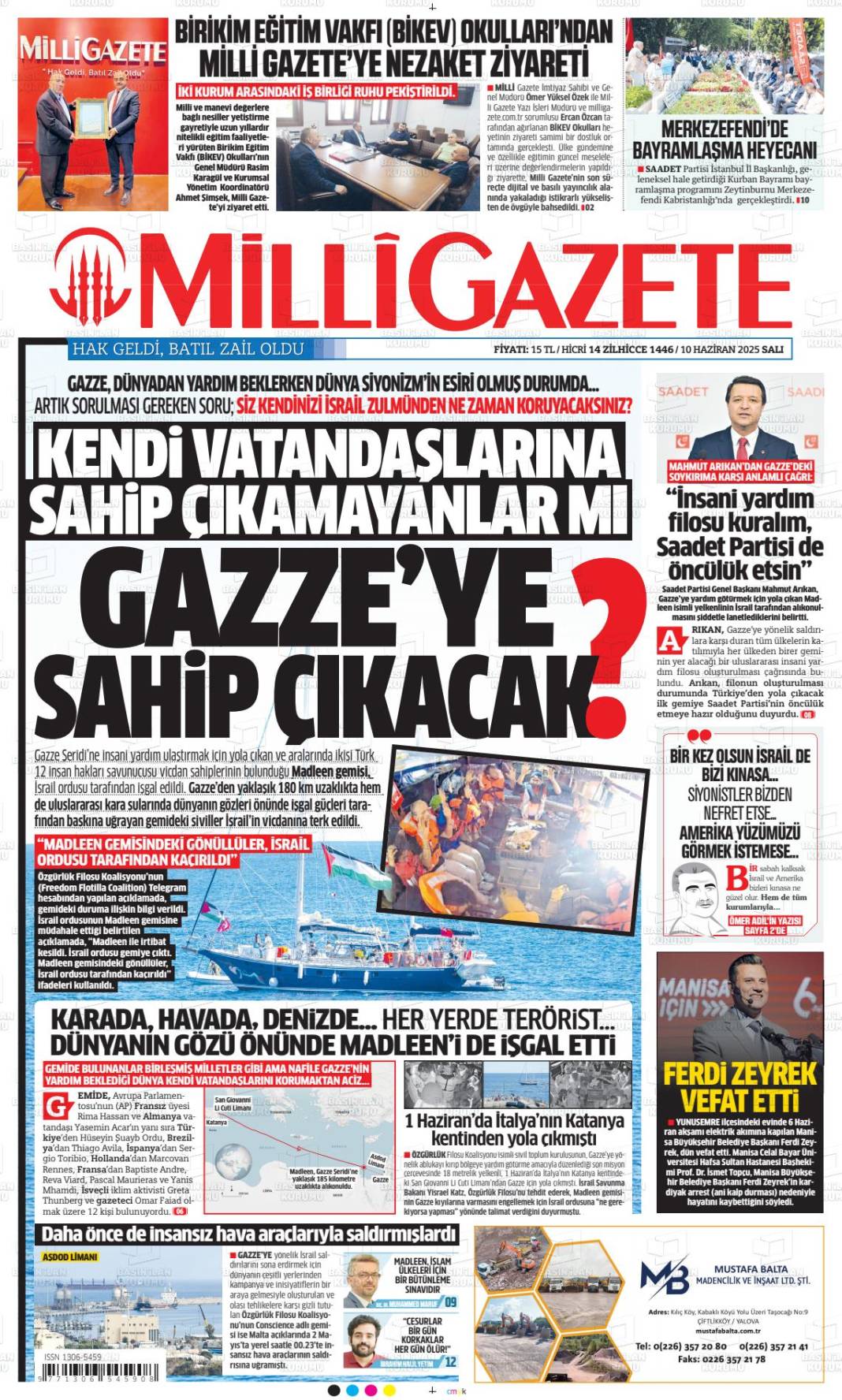 Gazetelerin ilk sayfalarında ne var? İşte 11 Haziran manşetleri... 10